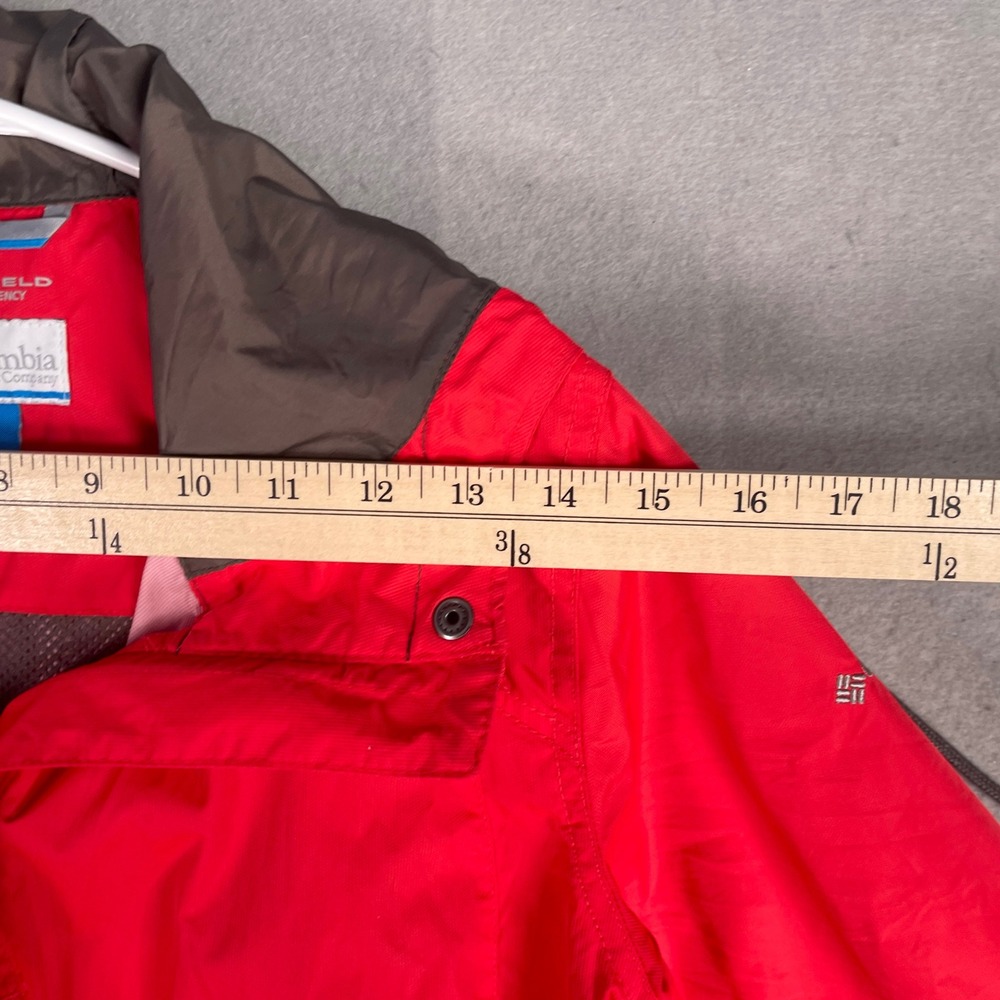 Columbia Rain Jacket Lightweight Omni-Shield‎ Belted Active Red Size S - Picture 4 of 8